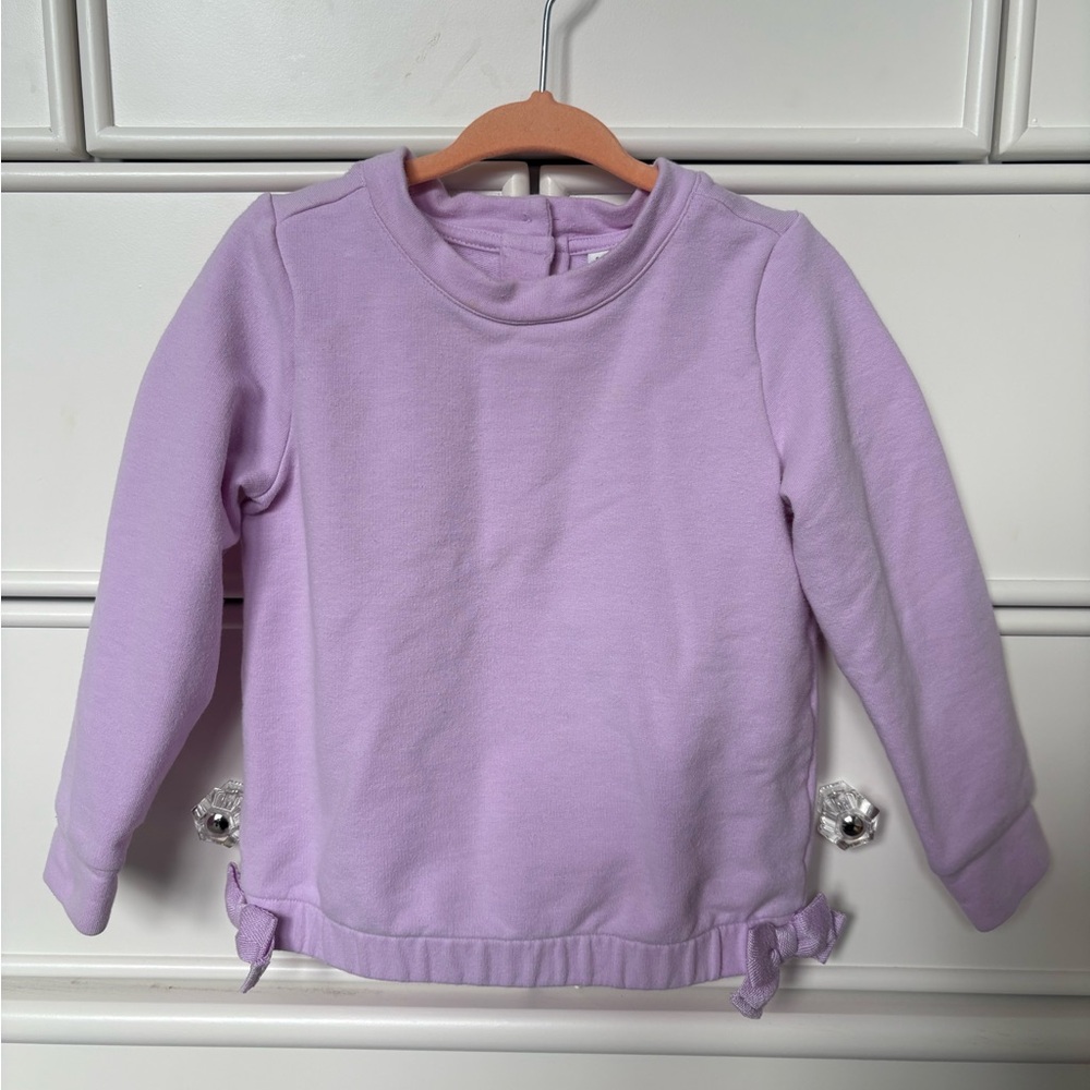 Janie and Jack Lavender Bow Sweatshirt